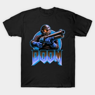 Doom Guy with Home Defender T-Shirt